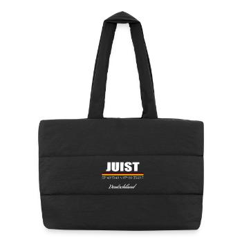 Juist - Puffer-Einkaufstasche - Schwarz - Vorne