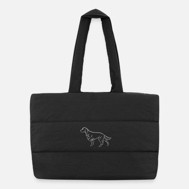 Setter ci-dessus - Sac shopping matelassé - noir