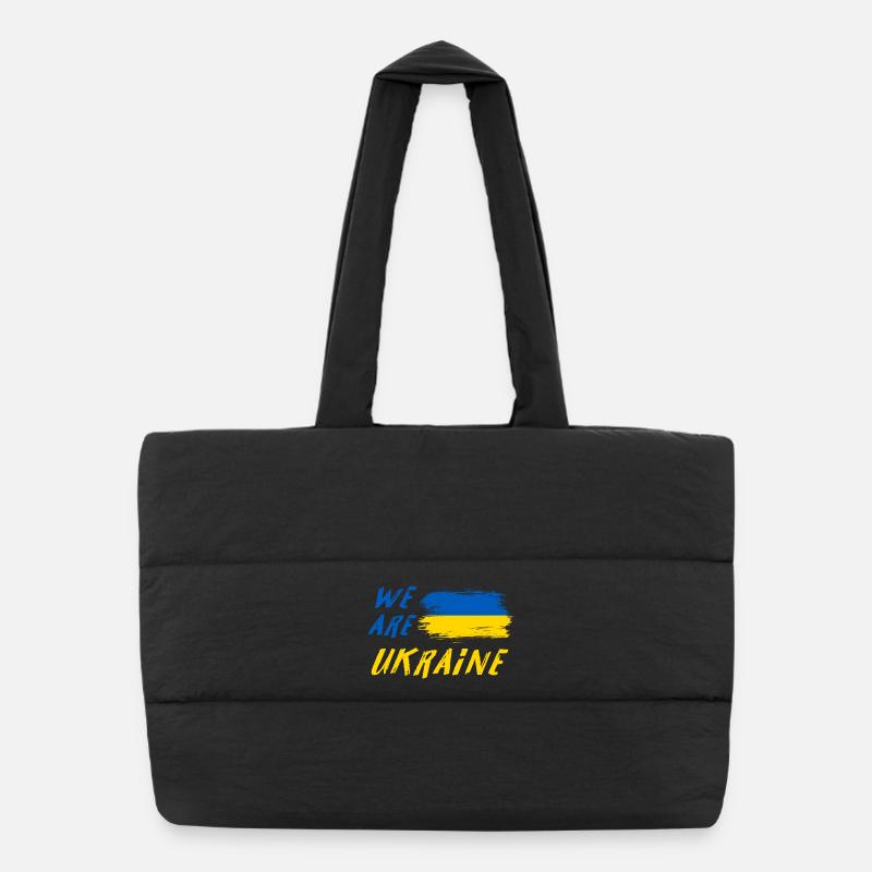 Wir sind Ukraine Puffer-Einkaufstasche