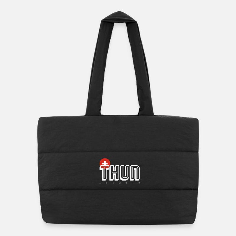 Thun - Puffer-Einkaufstasche - Schwarz
