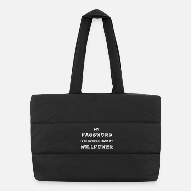 Mot de passe fort – IT Humor Tee Sac shopping matelassé