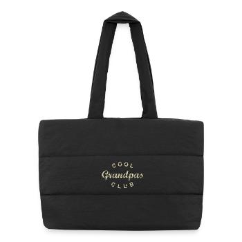 Club des grands-parents cool Anniversaire de grand-père Fête des pères - Sac shopping matelassé - noir - Devant