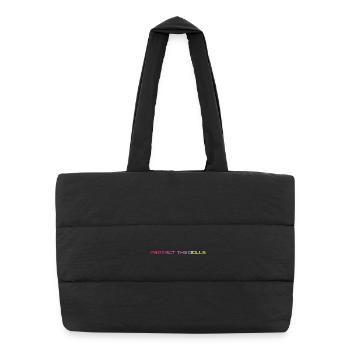 Protect_the_Dolls_bunt_ - Puffer Shopping Bag - black - Front