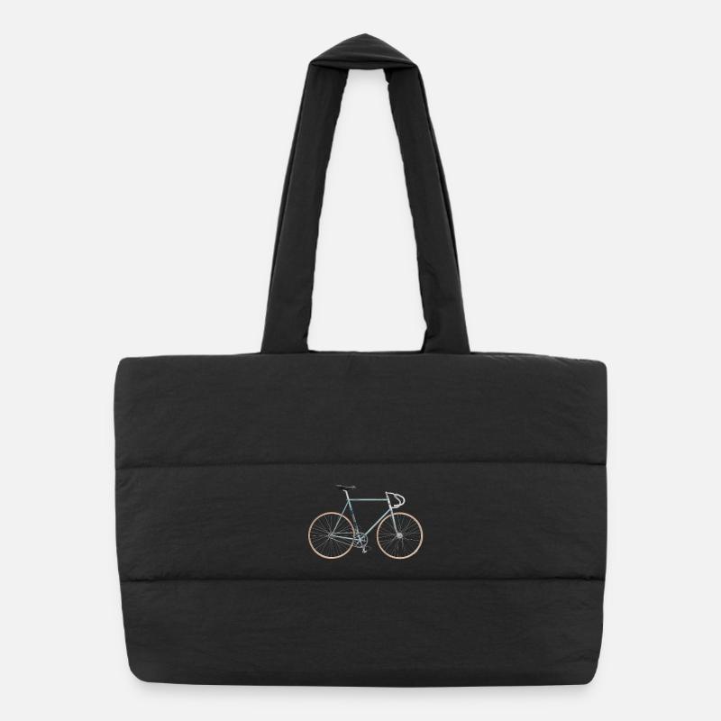 fixed gear bike Puffer Shopping Bag