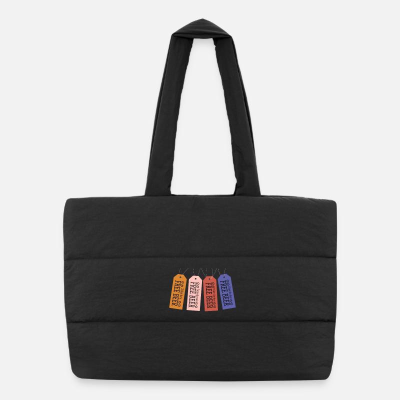 Freibier Ticket Puffer-Einkaufstasche