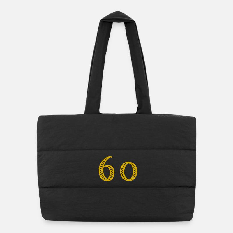 60. 60 ANS. 60e ANNIVERSAIRE. ANNIVERSAIRE 60 ANS. Sac shopping matelassé
