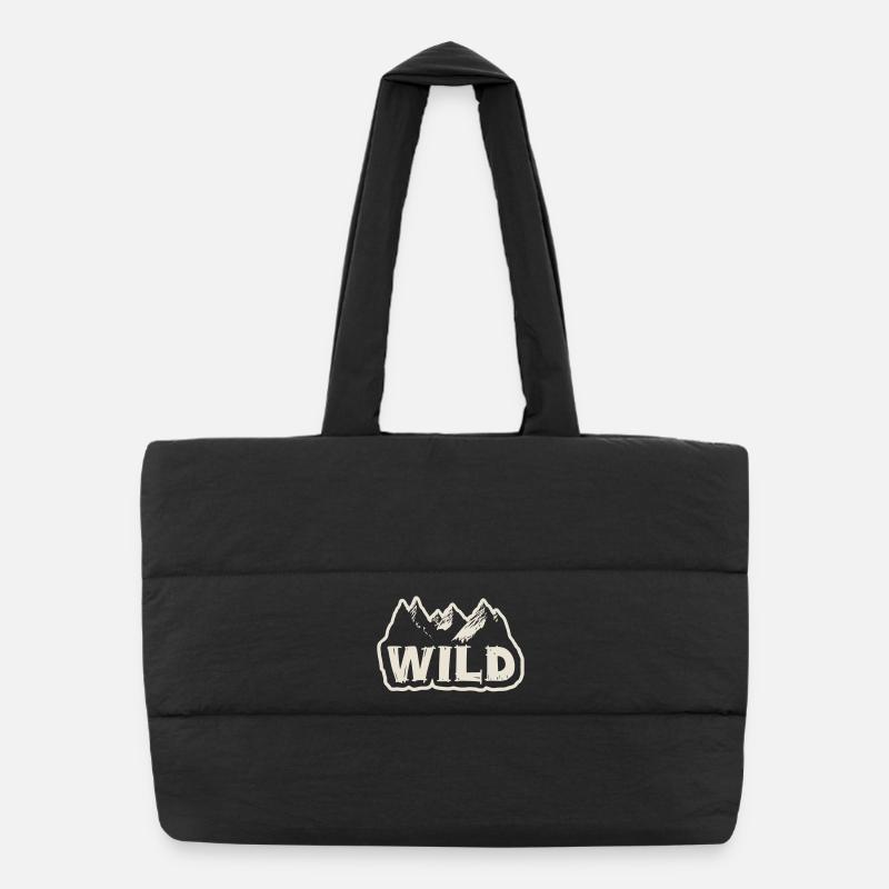 Into the Wild [White] Puffer Shopping Bag