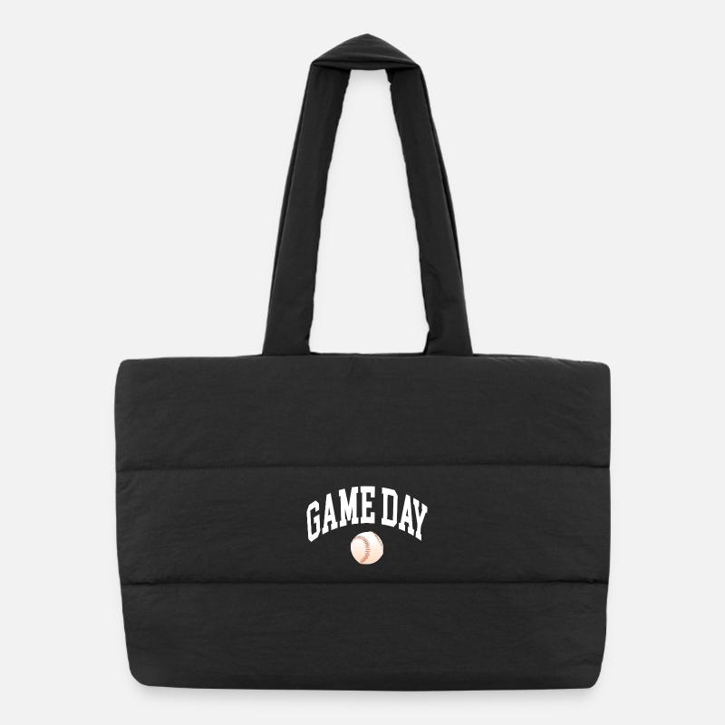 Game Day Baseball Fan Puffer Shopping Bag