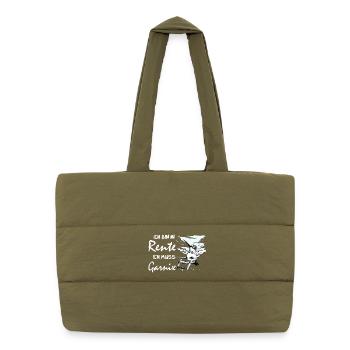 Funny German retirement design - Puffer Shopping Bag - safari green - Front