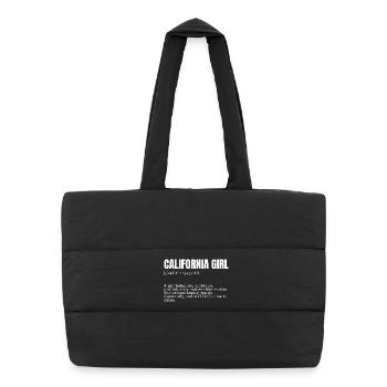 California Girl: Ambition and Individuality - Puffer Shopping Bag - black - Front