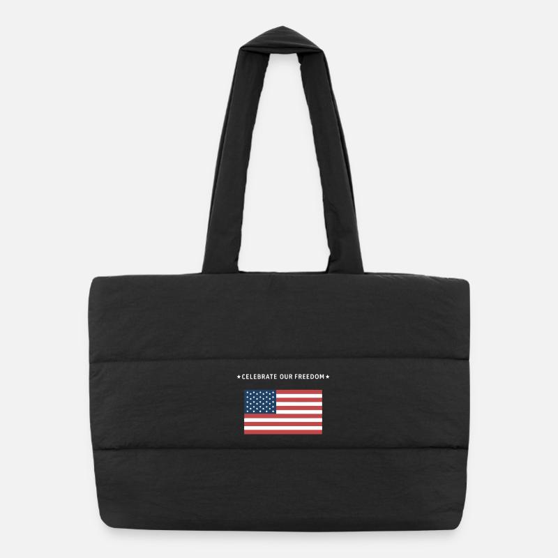 Drapeau américain Liberté Sac shopping matelassé