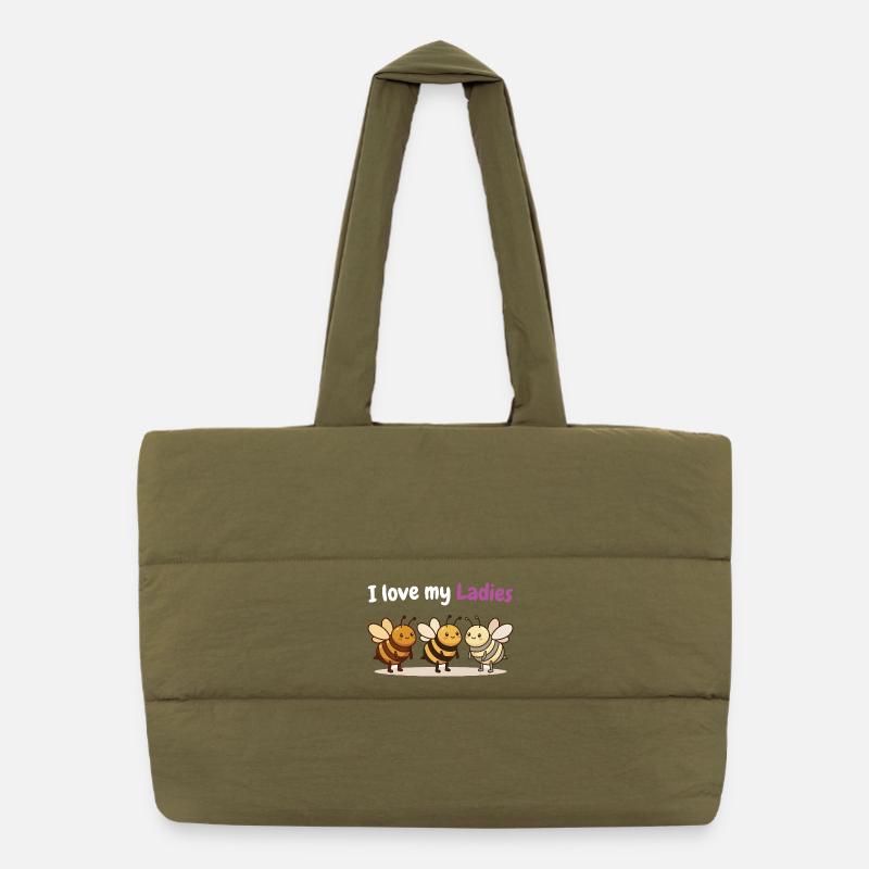 Beekeeper Humor Shirt for Bee Fans Puffer Shopping Bag