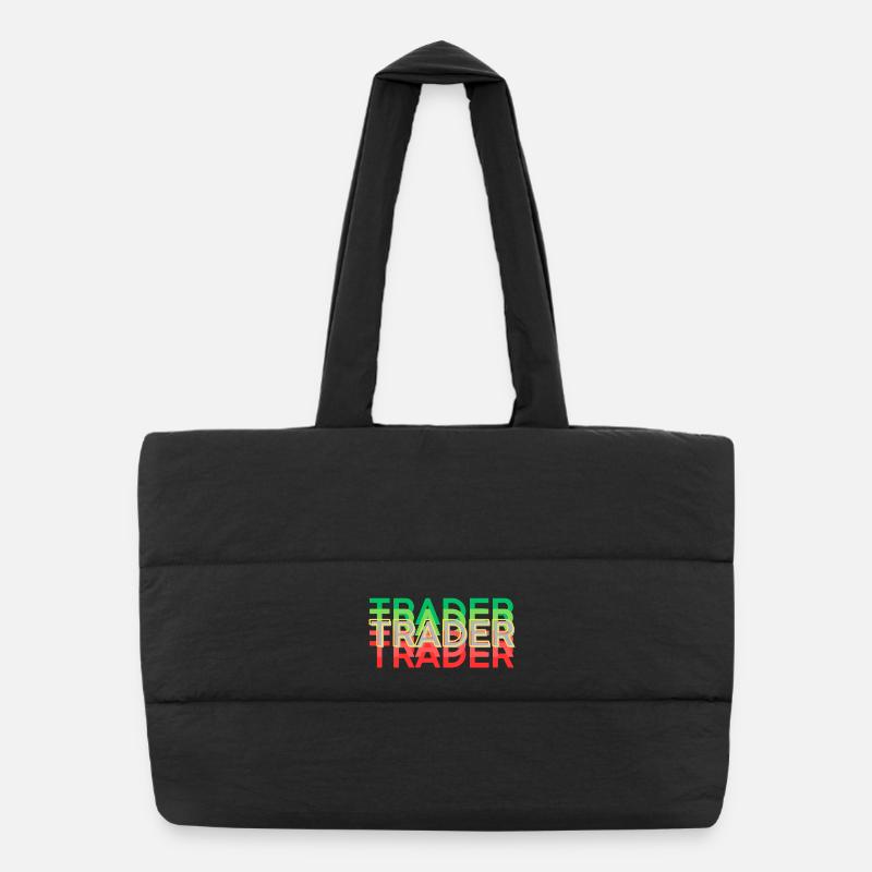 TRADER bunt - Puffer-Einkaufstasche - Schwarz
