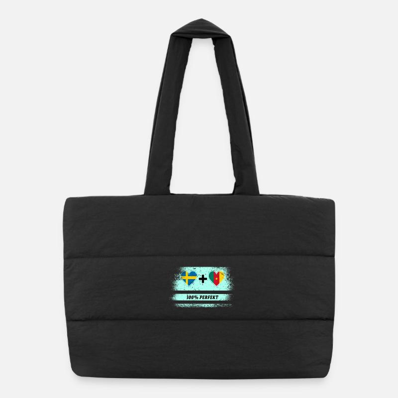 Cameroun et Suède 100% Parfait / Cadeau Sac shopping matelassé