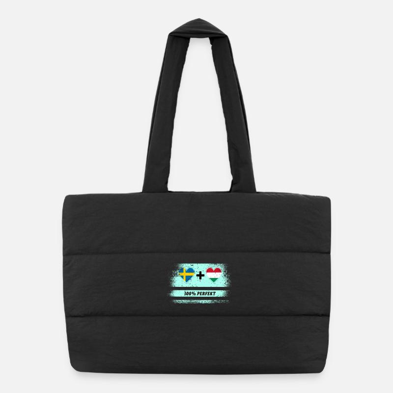 Ungarn und Schweden 100% perfekt / Geschenk Puffer-Einkaufstasche