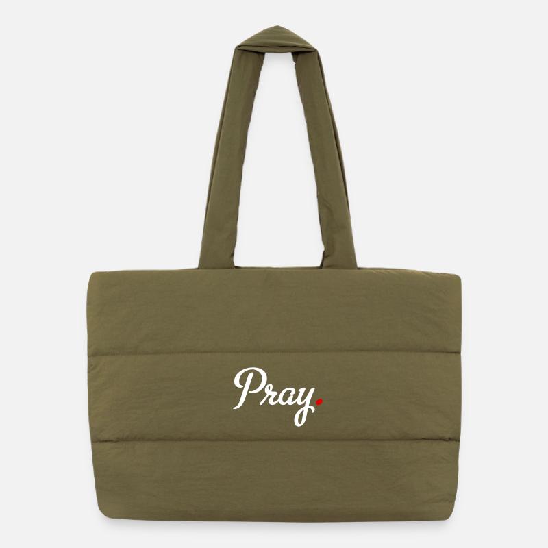 pray Puffer Shopping Bag