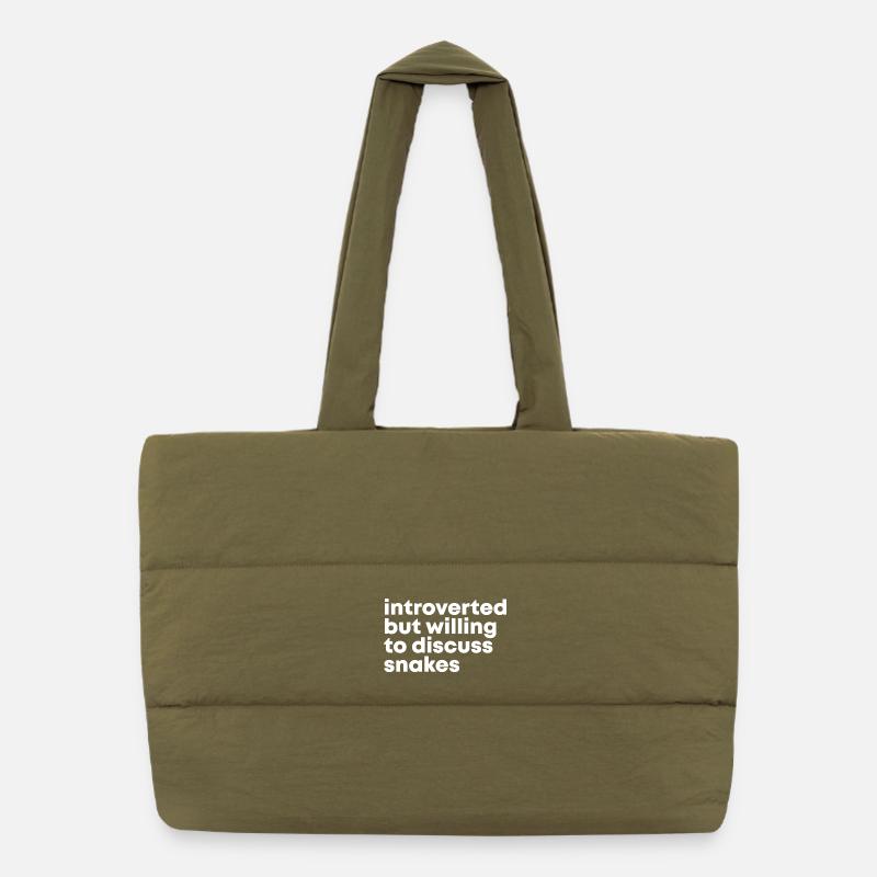 Snake Puffer Shopping Bag