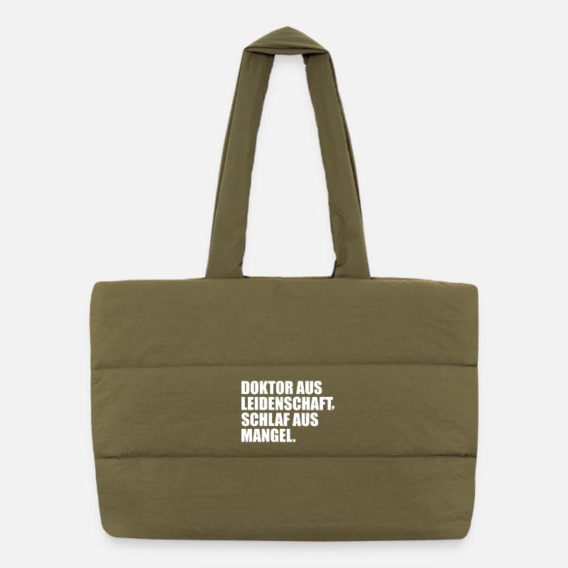 Médecin de la passion, sommeil du manque Sac shopping matelassé