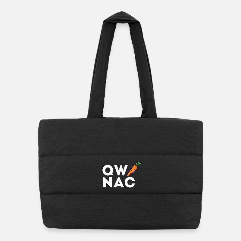 QW NAC – Your Favorite Shortcut in Premium Version - Puffer Shopping Bag - black