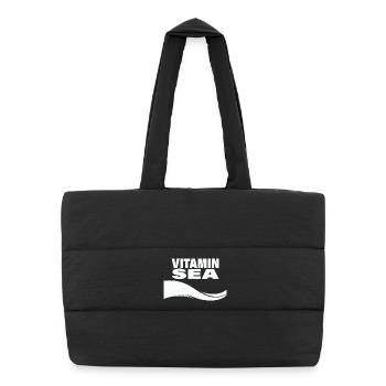 Vitamin Sea - Puffer Shopping Bag - black - Front