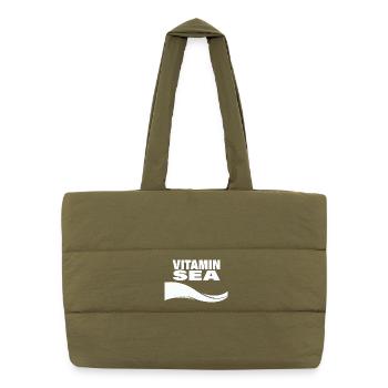 Vitamin Sea - Puffer Shopping Bag - safari green - Front