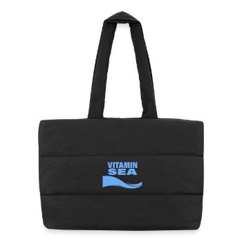 Vitamin Sea - Puffer Shopping Bag - black - Front