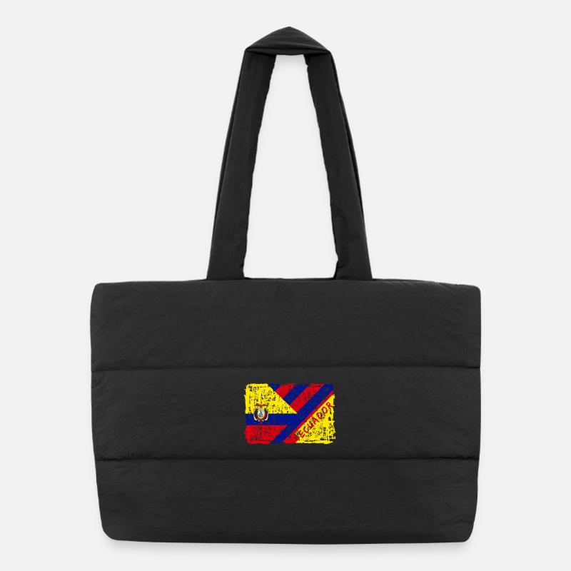 Equateur drapeau design / cadeau Amérique du Sud Sac shopping matelassé
