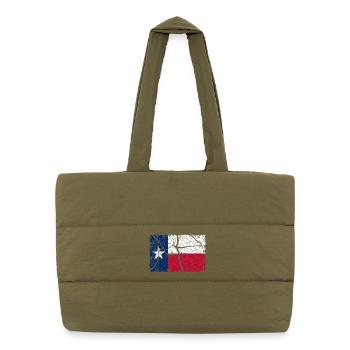 Texas Vintage - Puffer Shopping Bag - safari green - Front