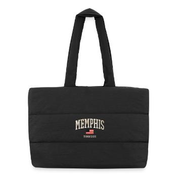 Drapeau vintage de Memphis Tennessee - Sac shopping matelassé - noir - Devant