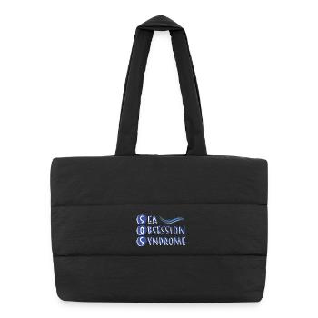 Humour Bien-être Mer - Sac shopping matelassé - noir - Devant