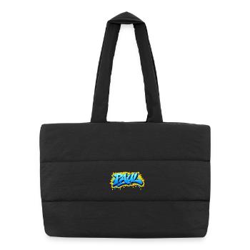 Graffiti PAUL Name Gift Ideal Printable - Puffer Shopping Bag - black - Front