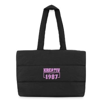 Creative 1987 - Puffer Shopping Bag - black - Front
