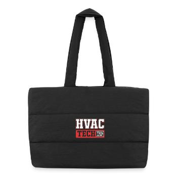 Technicien en climatisation de chauffage Technicien en réfrigération - Sac shopping matelassé - noir - Devant