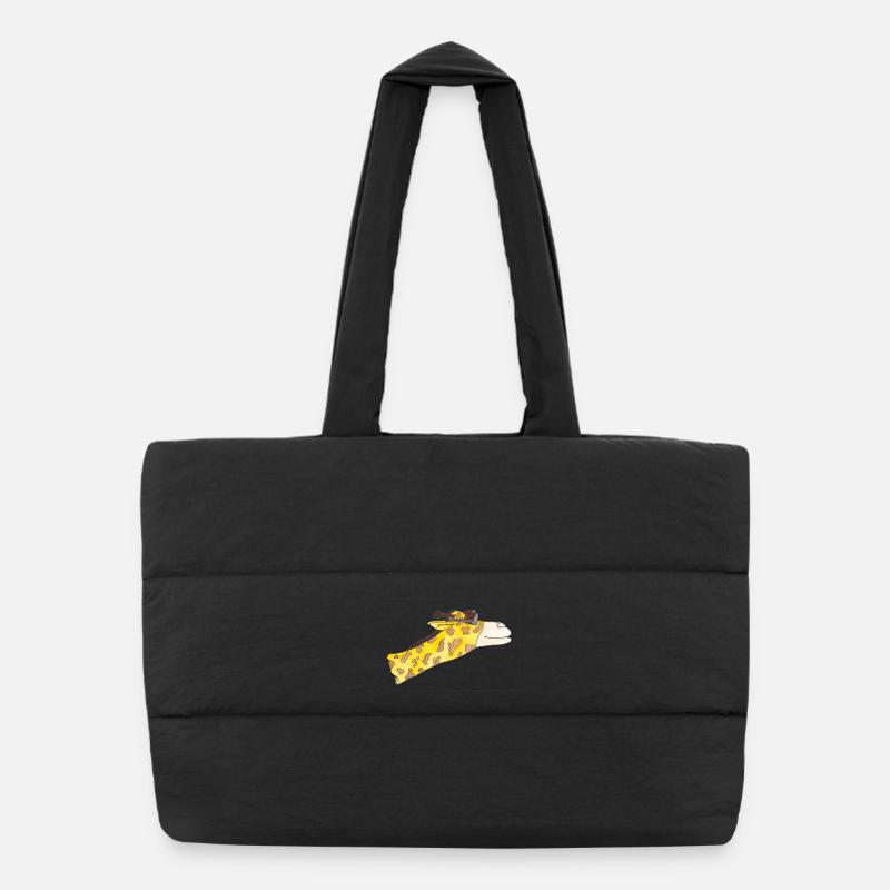 Girafe au vent Sac shopping matelassé