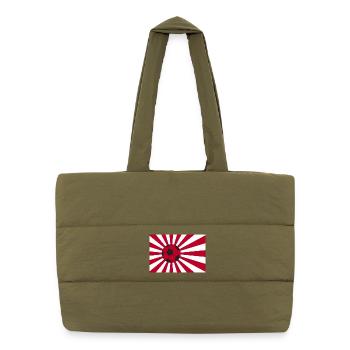 Japan Nippon Nihon JAPANESE Asia Sport FAN - Puffer Shopping Bag - safari green - Front