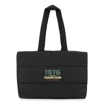 1976 - Puffer Shopping Bag - black - Front