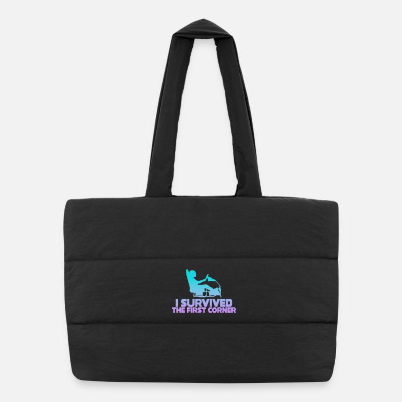 J’ai survécu au premier virage Sac shopping matelassé