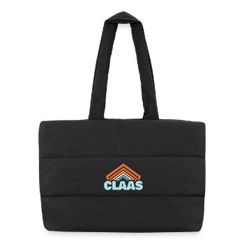 Claas comme prénom - Sac shopping matelassé - noir - Devant