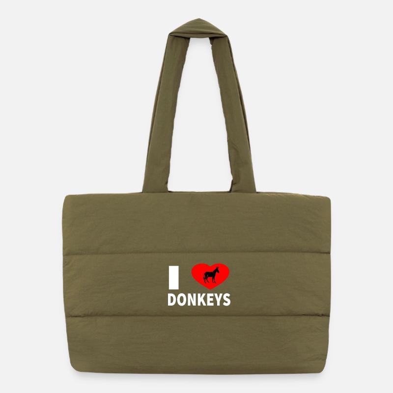 Esel Puffer-Einkaufstasche