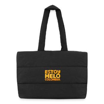 ESTOY MELO - Sac shopping matelassé - noir - Devant