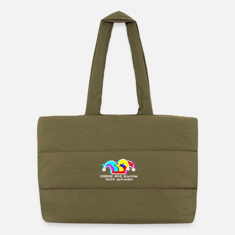 Error 404 Costume Not Found Nerd Carnival IT Puffer Shopping Bag