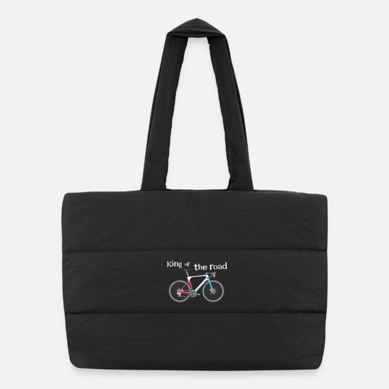 Vélo de route Dictons drôles Logo de vélo Vélo de gravier Sac shopping matelassé