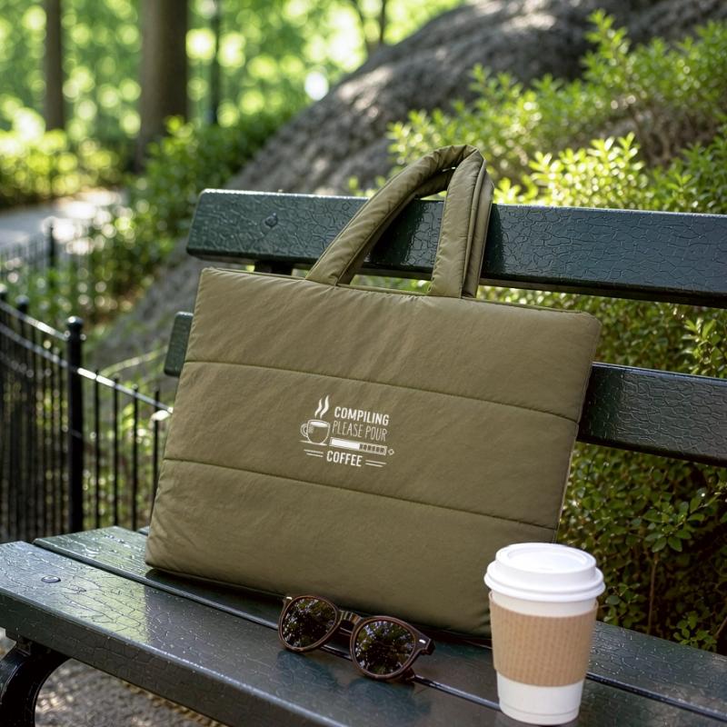 Programmers generate code from coffee Puffer Shopping Bag