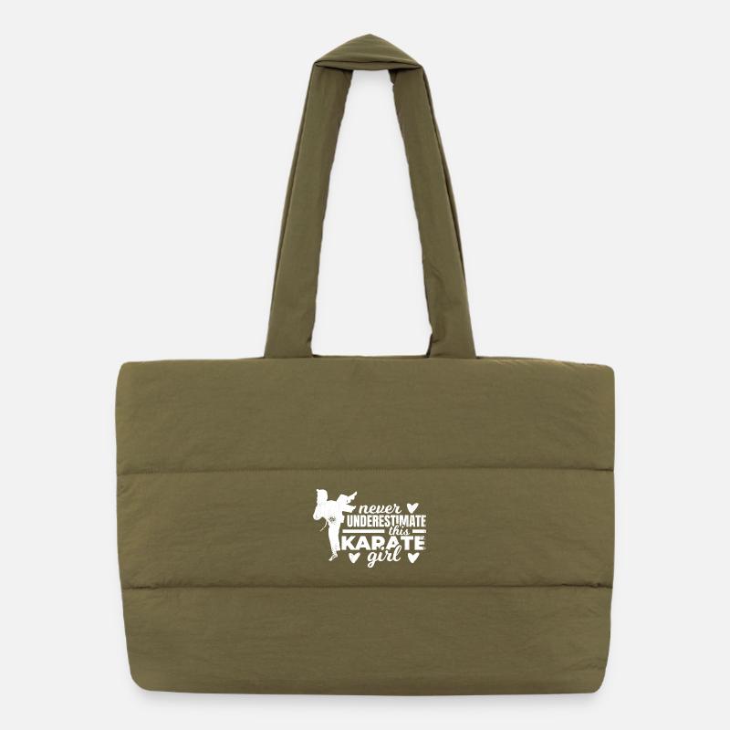 Karate Girls Puffer Shopping Bag