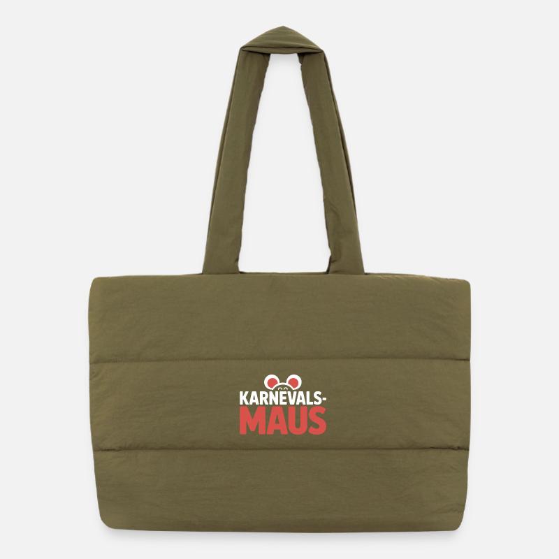 Karnevalsmaus Karneval Köln Kölner Karnevals Maus Puffer-Einkaufstasche