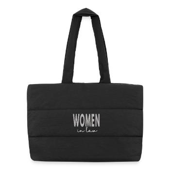 Étudiantes avocates à la Facultat de droit des femmes en droit - Sac shopping matelassé - noir - Devant