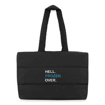 L’enfer gèle en enfer Gelé - Sac shopping matelassé - noir - Devant