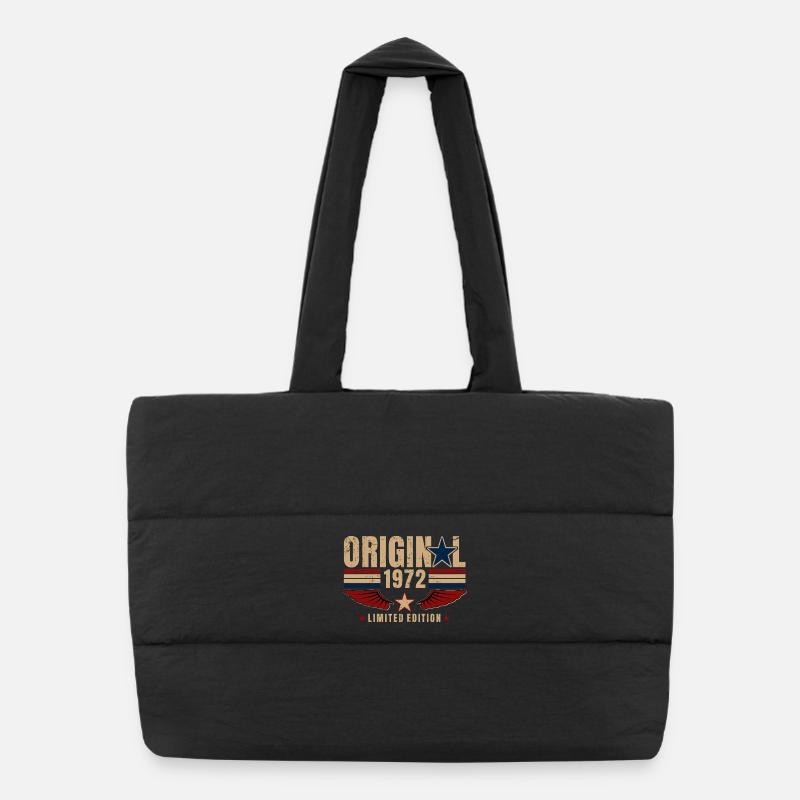 54th Birthday Gift Original Vintage 1972 Puffer Shopping Bag