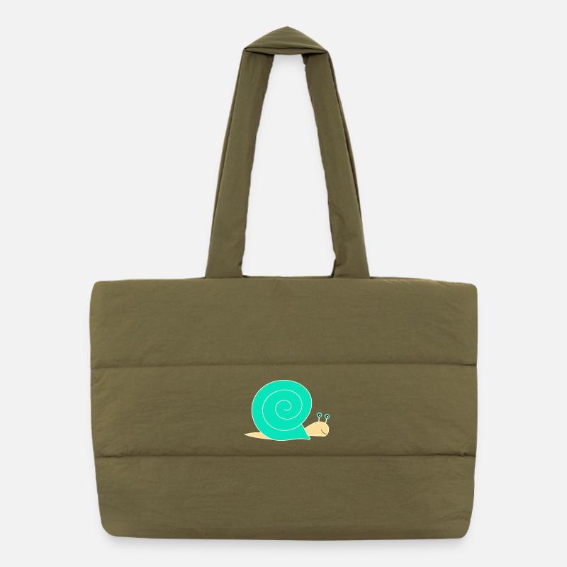 escargot Sac shopping matelassé