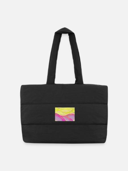 Trois Soleils - Sac shopping matelassé - noir